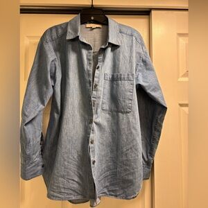 LOFT Casual Blue Button Down Shirt